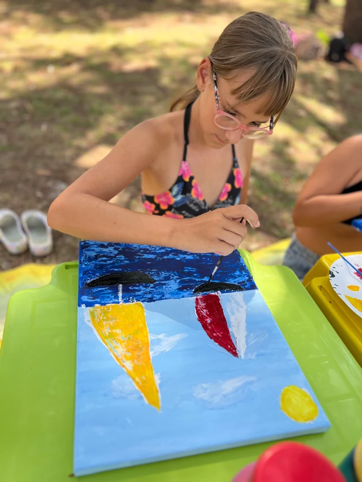 Slikanje na otvorenom tijekom ljetnog Art kampa